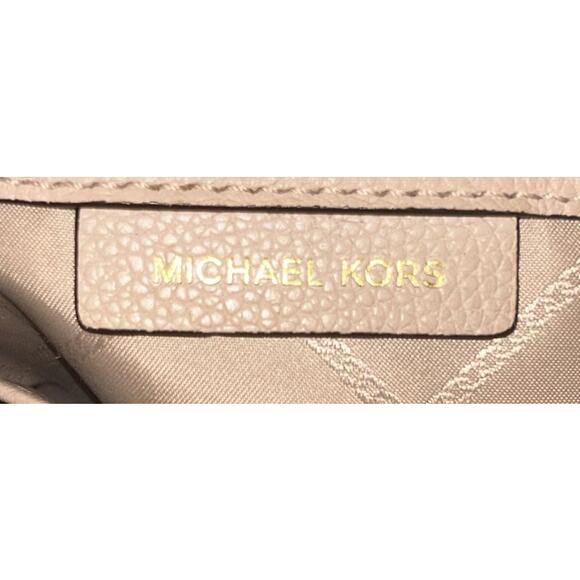 Michael Kors Mercer Large Pebbled Leather Light Pink Belted Satchel - Picture 9 of 11